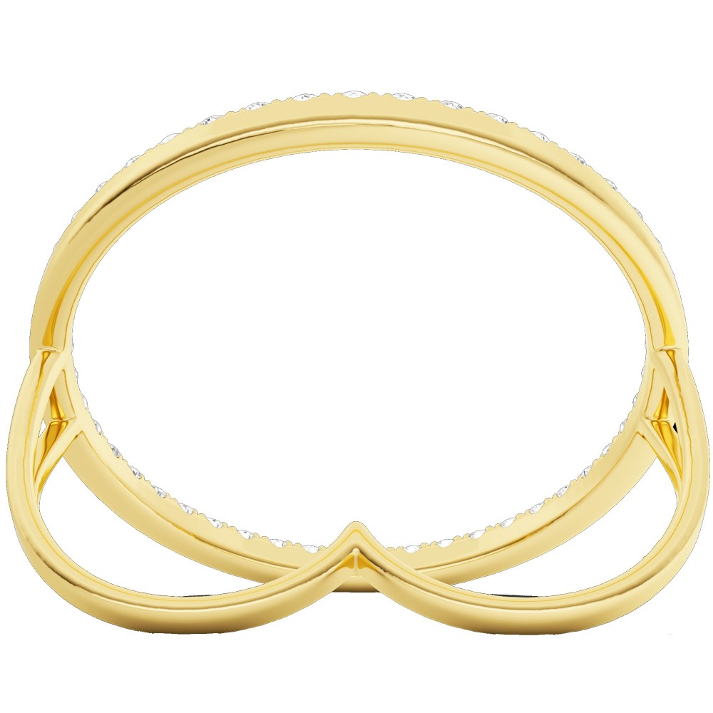 BILLION AVENUE JOY DIAMOND RING ΧΡΥΣΟ ΔΙΠΛΟ ΔΑΧΤΥΛΙΔΙ