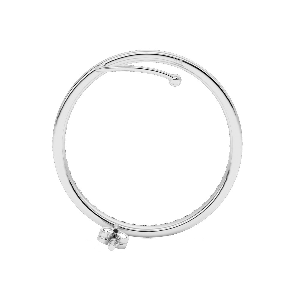 BILLION AVENUE KAY DIAMOND EARSTUD SILVER LEFT