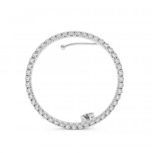 BILLION AVENUE KAY DIAMOND EARSTUD SILVER LEFT