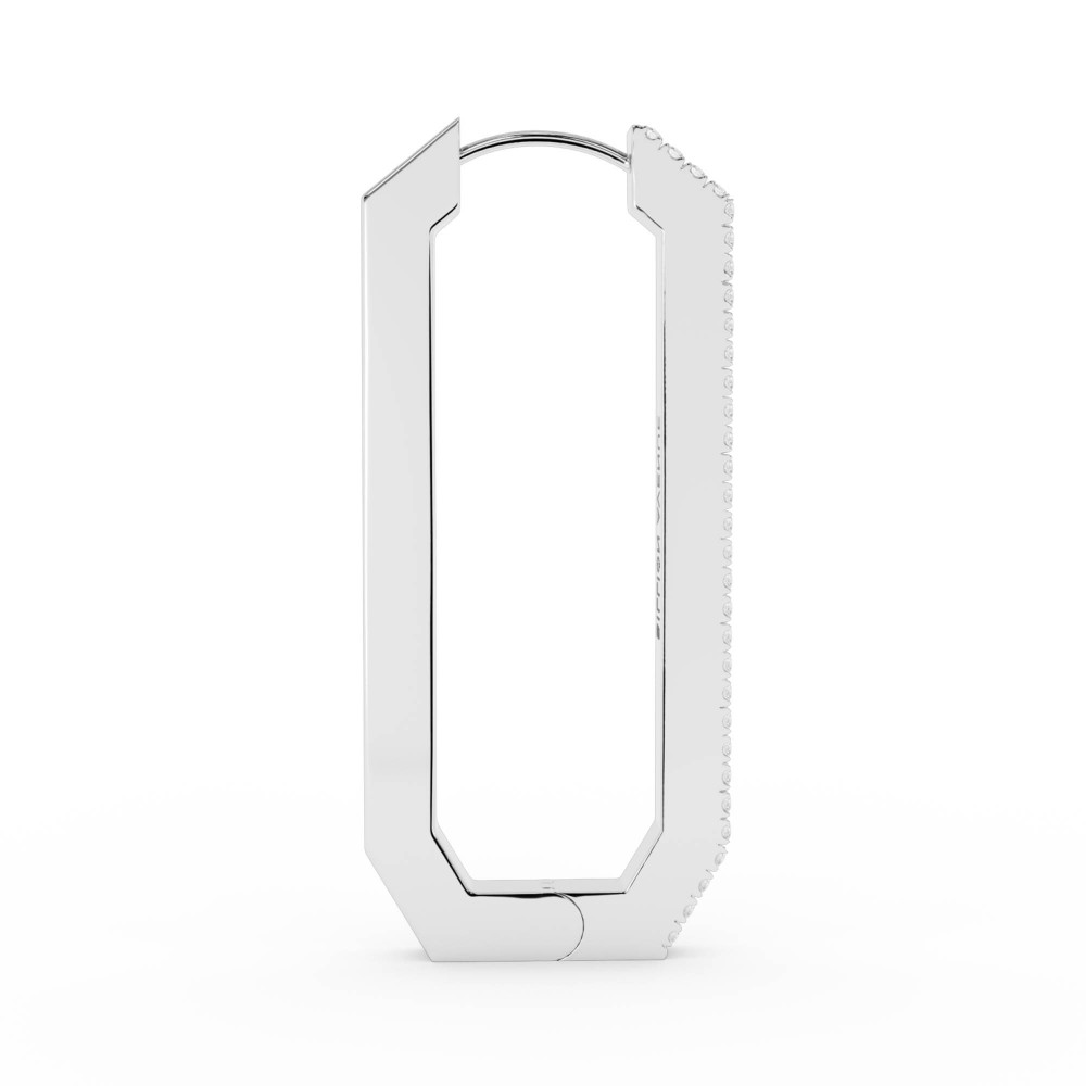 BILLION AVENUE OCTA LONG DIAMOND EARRING SILVER BILLION AVENUE OCTA LONG DIAMOND EARRING SILVER