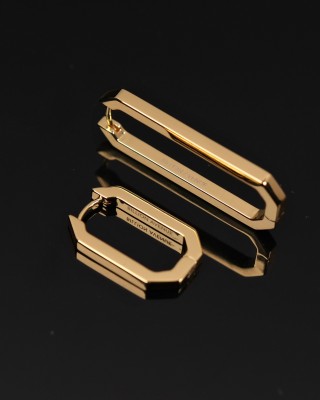 BILLION AVENUE OCTA SHORT EARRING GOLD