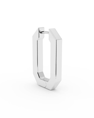 BILLION AVENUE OCTA SHORT EARRING SILVER