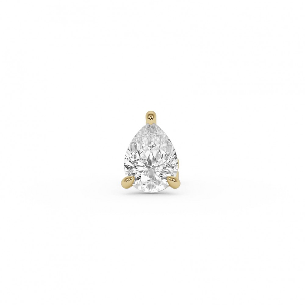 BILLION AVENUE PEAR DIAMOND EARSTUD GOLD BILLION AVENUE PEAR DIAMOND EARSTUD GOLD