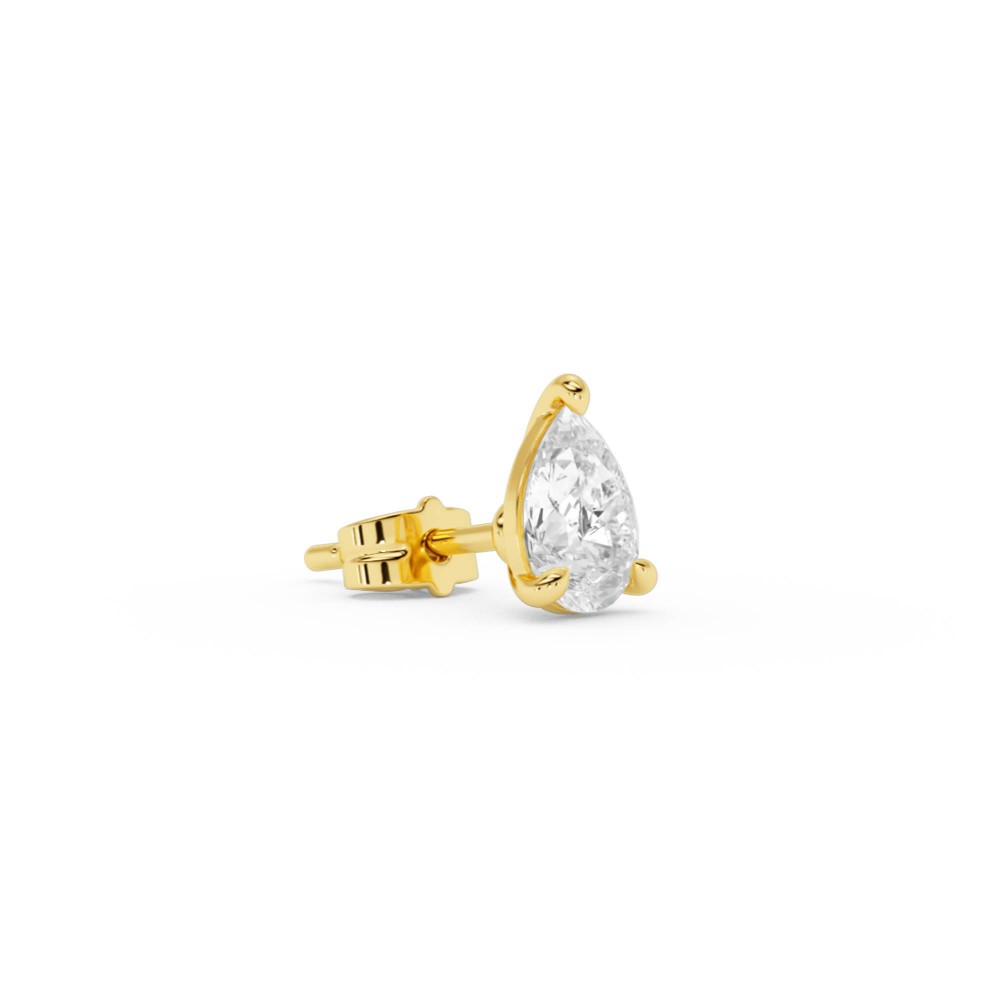 BILLION AVENUE PEAR DIAMOND EARSTUD GOLD BILLION AVENUE PEAR DIAMOND EARSTUD GOLD