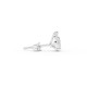BILLION AVENUE PEAR DIAMOND EARSTUD SILVER