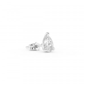 BILLION AVENUE PEAR DIAMOND EARSTUD SILVER