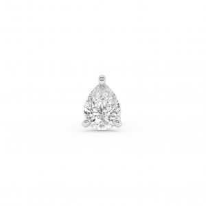 BILLION AVENUE PEAR DIAMOND EARSTUD SILVER