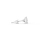 BILLION AVENUE PRINCESS DIAMOND EARSTUD SILVER BILLION AVENUE PRINCESS DIAMOND EARSTUD SILVER