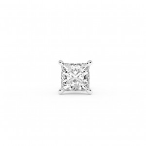 BILLION AVENUE PRINCESS DIAMOND EARSTUD SILVER