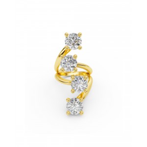 BILLION AVENUE QUATRO DIAMOND RING GOLD ΔΑΧΤΥΛΙΔΙ