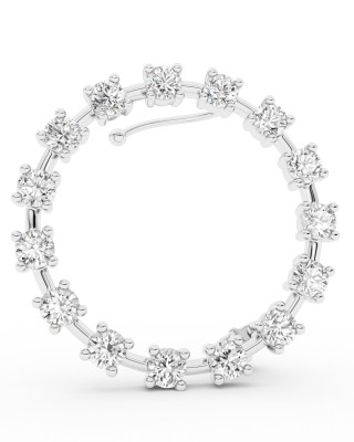 BILLION AVENUE RAY DIAMOND EARSTUD SILVER LEFT