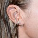 BILLION AVENUE SOLITAIRE HUG EARSTUD GOLD BILLION AVENUE SOLITAIRE HUG EARSTUD GOLD
