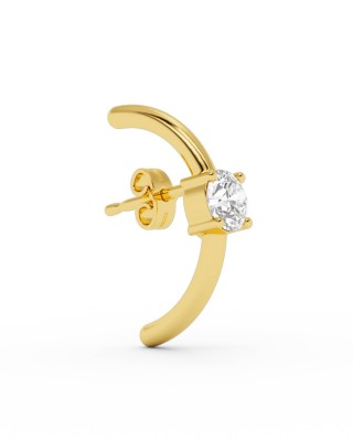 BILLION AVENUE SOLITAIRE HUG EARSTUD GOLD