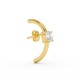 BILLION AVENUE SOLITAIRE HUG EARSTUD GOLD BILLION AVENUE SOLITAIRE HUG EARSTUD GOLD