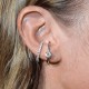 BILLION AVENUE SOLITAIRE HUG EARSTUD SILVER BILLION AVENUE SOLITAIRE HUG EARSTUD SILVER