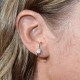 BILLION AVENUE SOLITAIRE HUG EARSTUD SILVER BILLION AVENUE SOLITAIRE HUG EARSTUD SILVER