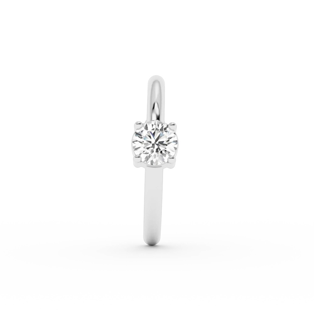 BILLION AVENUE SOLITAIRE HUG EARSTUD SILVER BILLION AVENUE SOLITAIRE HUG EARSTUD SILVER