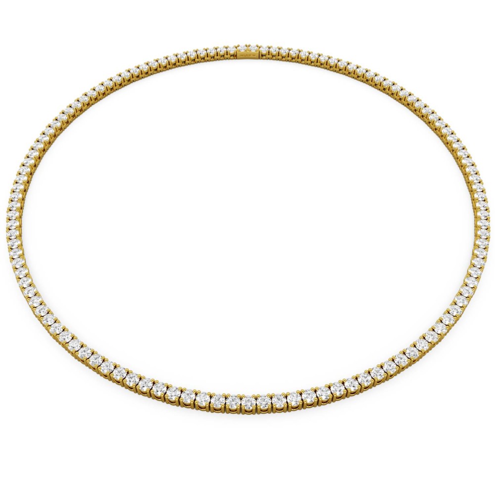 BILLION AVENUE TENNIS DIAMOND NECKLACE ΚΟΛΙΕ ΡΙΒΙΕΡΑ GOLD