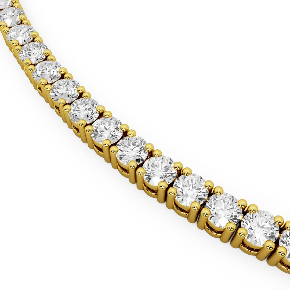BILLION AVENUE TENNIS DIAMOND NECKLACE ΚΟΛΙΕ ΡΙΒΙΕΡΑ GOLD