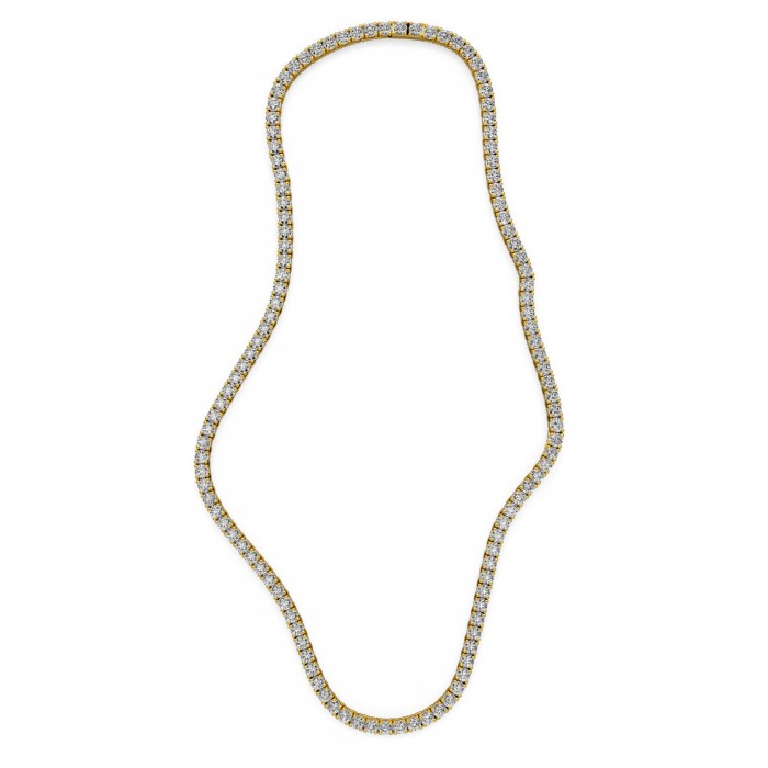 BILLION AVENUE TENNIS DIAMOND NECKLACE 3mm ΚΟΛΙΕ ΡΙΒΙΕΡΑ GOLD