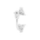 BILLION AVENUE TRIANGLE DIAMOND JACKET EARSTUD SILVER