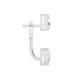 BILLION AVENUE TRIANGLE DIAMOND JACKET EARSTUD SILVER