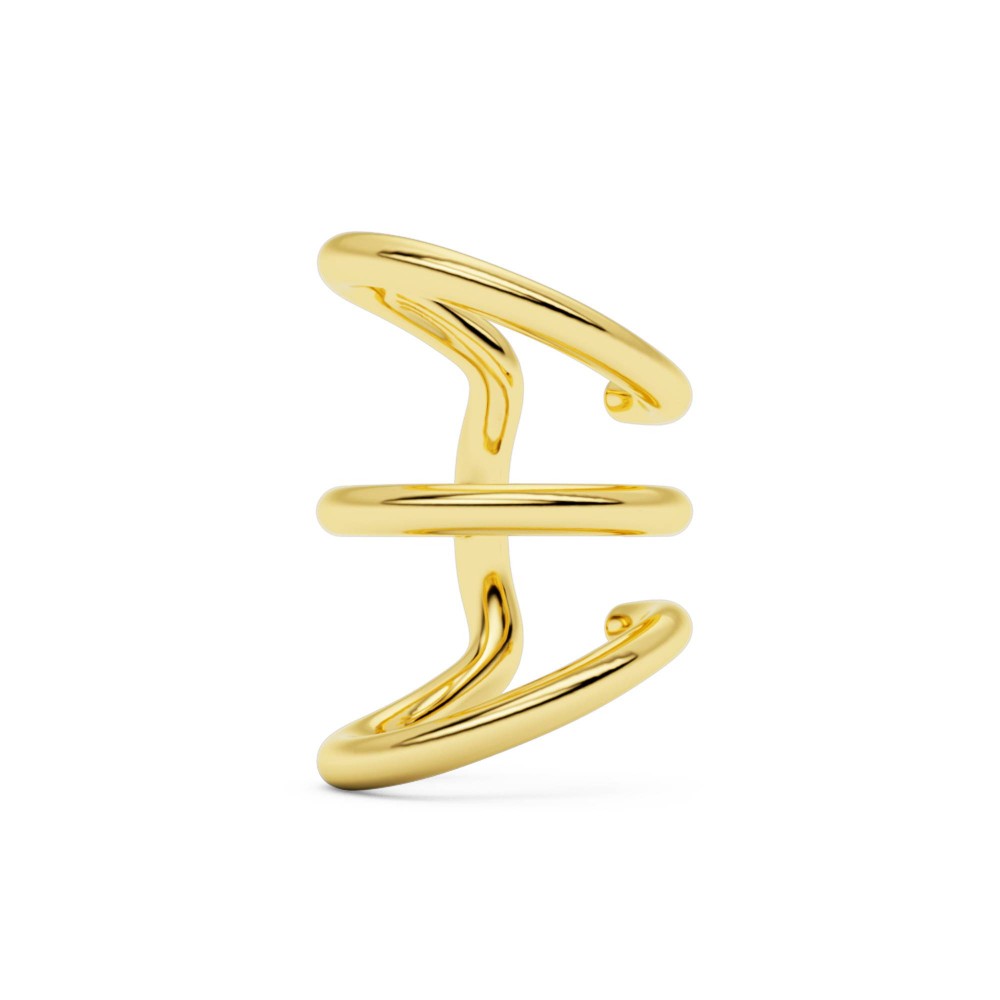 BILLION AVENUE TRIO IVA EARCUFF GOLD