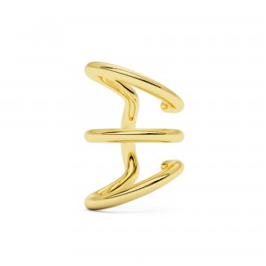BILLION AVENUE TRIO IVA EARCUFF GOLD