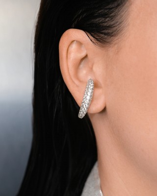 BILLION AVENUE VIF DIAMOND EARSTUD SILVER