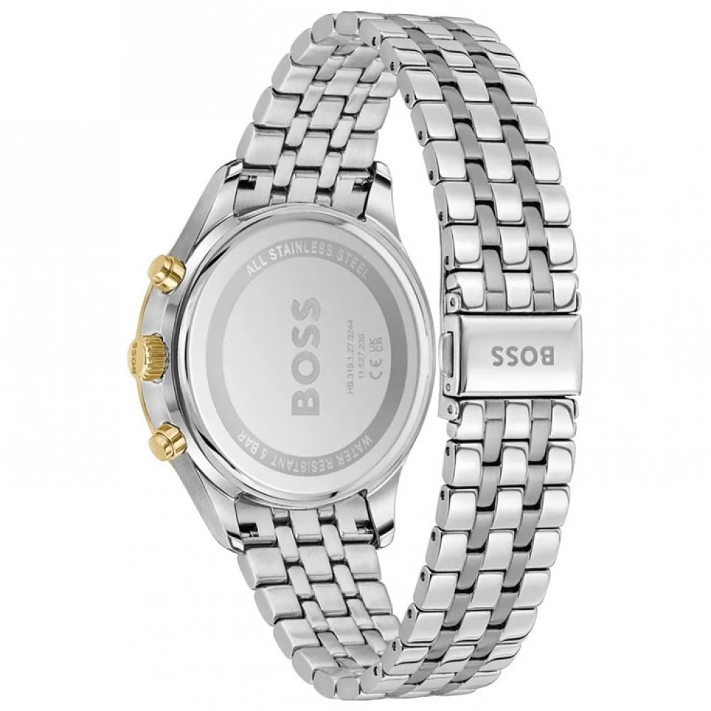 BOSS Grand Avery Ρολόι Ασημί Ανοξείδωτο Ατσάλι Μπρασελέ 1514159
