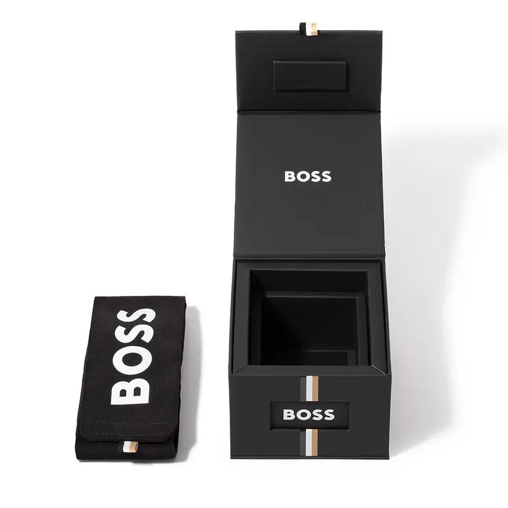 BOSS Ρολόι Ανδρικό Χρονογράφος Aσημί Aτσάλι μπρασελέ 1514336 BOSS Ρολόι Ανδρικό Χρονογράφος Aσημί Aτσάλι μπρασελέ 1514336