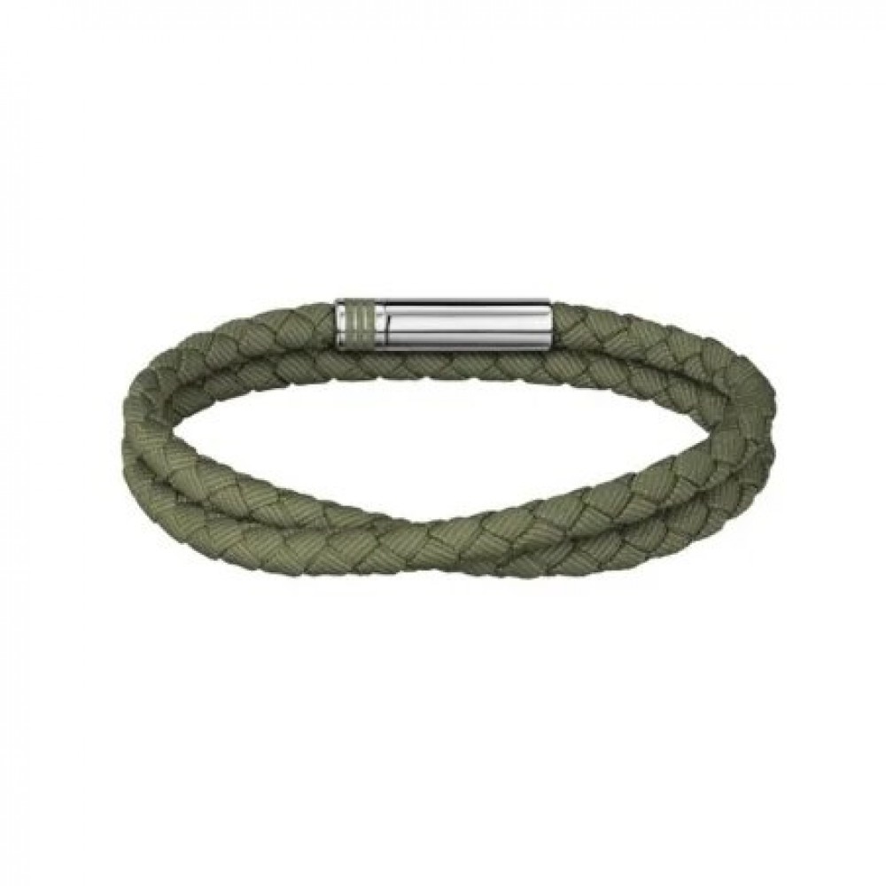 BOSS Βραχιόλι Ανδρικό Πράσινο Δέρμα 1580797 BOSS Βραχιόλι Ανδρικό Πράσινο Δέρμα 1580797