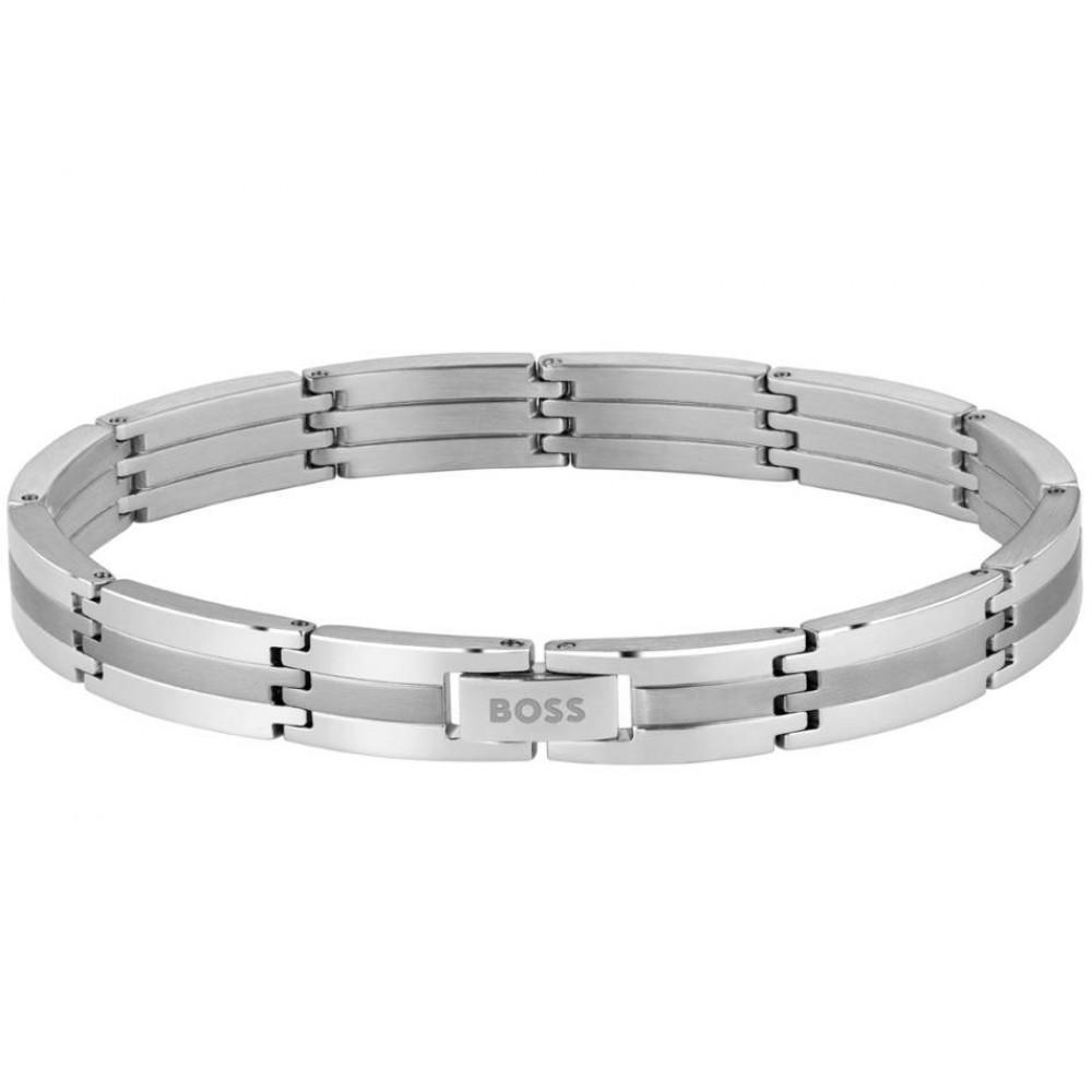 BOSS Βραχιόλι Ανδρικό Aσημί Ανοξείδωτο Ατσάλι 1580803