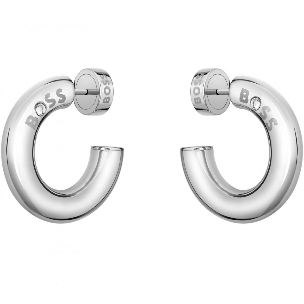 BOSS Σκουλαρίκια Κρίκοι Ασημί Ανοξείδωτο Ατσάλι 1580689