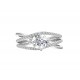 BRIZZLING Δαχτυλίδι μονόπετρο με διαμάντι Moissanite Ασήμι 925 BMR089 