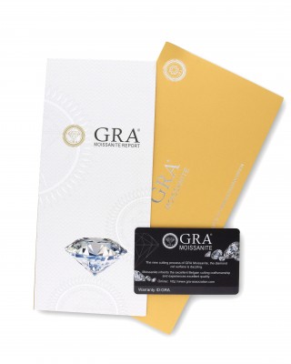 BRIZZLING Δαχτυλίδι μονόπετρο με διαμάντι Moissanite Ασήμι 925 BMR025