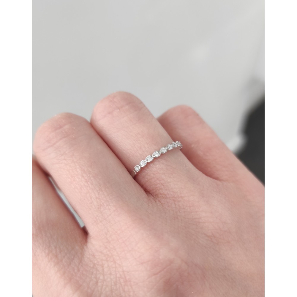 BRIZZLING Δαχτυλίδι σειρέ με διαμάντια Moissanite Ασήμι 925 BMR2041