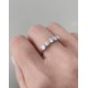 BRIZZLING Δαχτυλίδι σειρέ με διαμάντια Moissanite Ασήμι 925 BMR2191