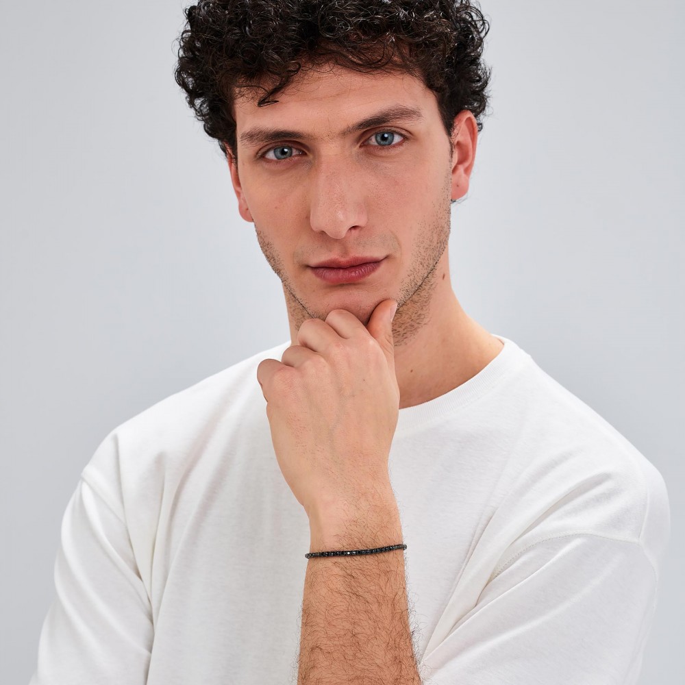 BROSWAY Ανδρικό Βραχιόλι Ριβιέρα Μαύρο Ανοξείδωτο Ατσάλι BVD31