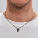BROSWAY Ανδρικός Σταυρός Κολιέ Ανοξείδωτο Ατσάλι BVD03