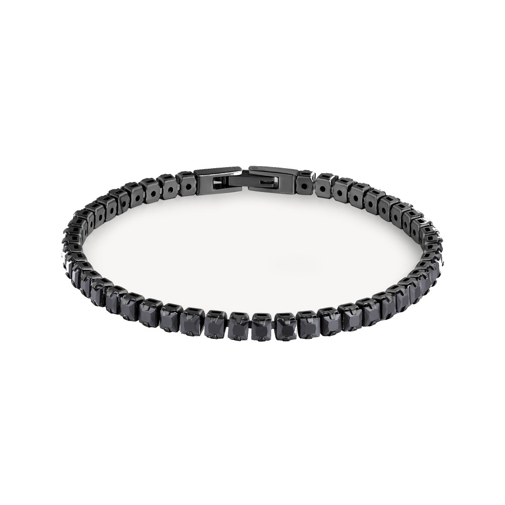 BROSWAY Ανδρικό Βραχιόλι Ριβιέρα Μαύρο Ανοξείδωτο Ατσάλι BVD21