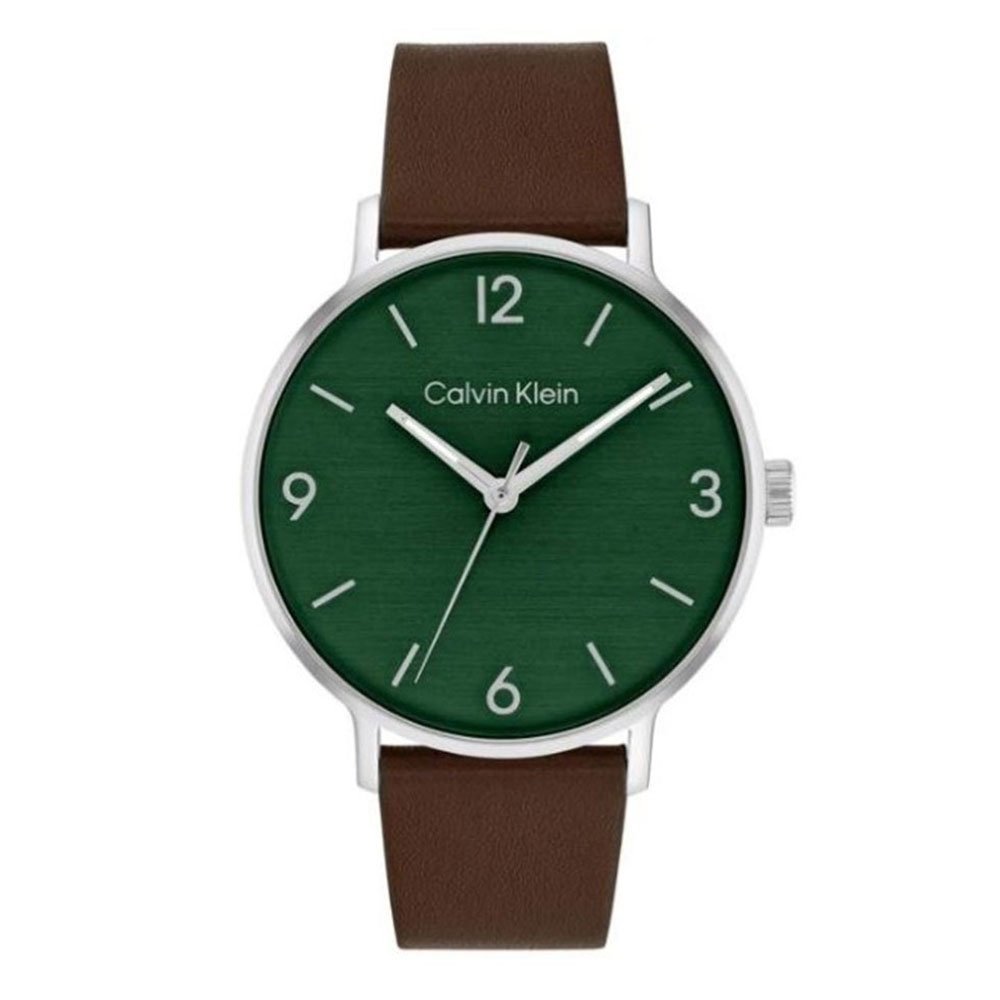 CALVIN KLEIN Reset Ρολόι Καφέ Δερμάτινο λουράκι 25200435
