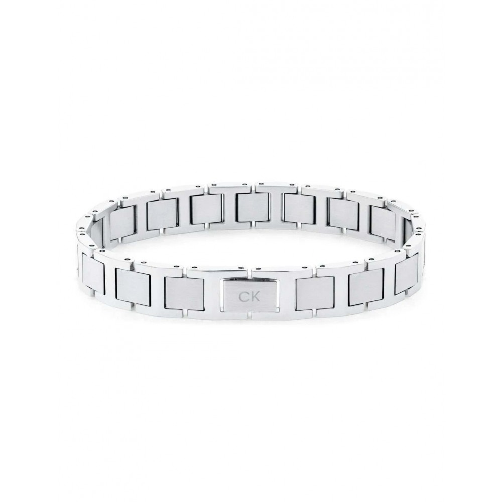 CALVIN KLEIN Enhance Ανδρικό Βραχιόλι Ασημί Ανοξείδωτο Ατσάλι 35100008