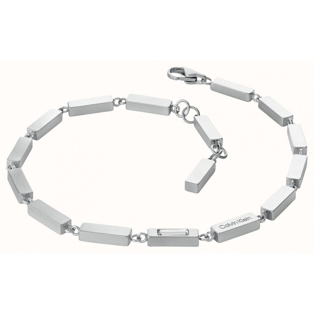 CALVIN KLEIN Βραχιόλι ESSENTIAL LINKS Aσημί Ανοξείδωτο Ατσάλι 35100072