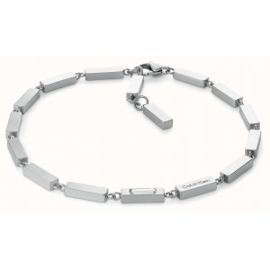 CALVIN KLEIN Βραχιόλι ESSENTIAL LINKS Aσημί Ανοξείδωτο Ατσάλι 35100072