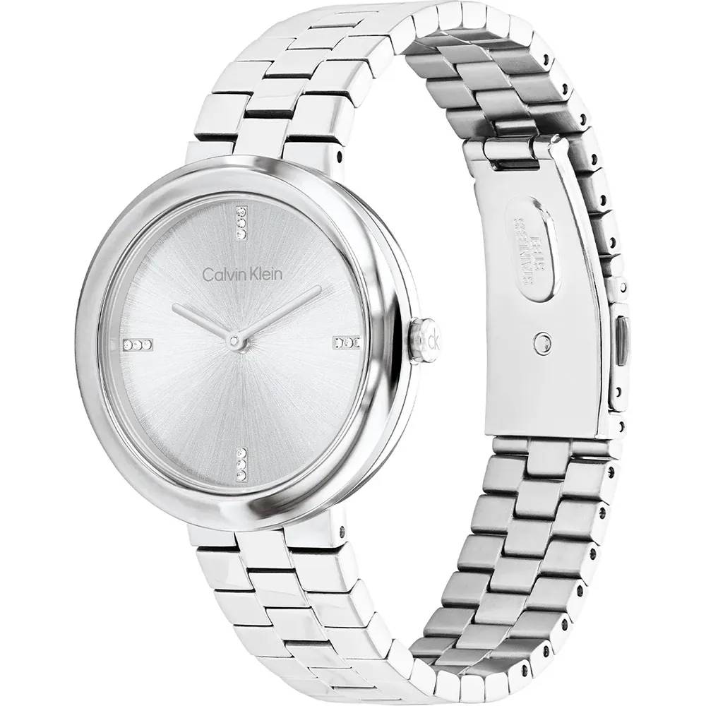 CALVIN KLEIN Ρολόι Twisted Ασημί Ανοξείδωτο Ατσάλι 25100093 CALVIN KLEIN Ρολόι Twisted Ασημί Ανοξείδωτο Ατσάλι 25100093