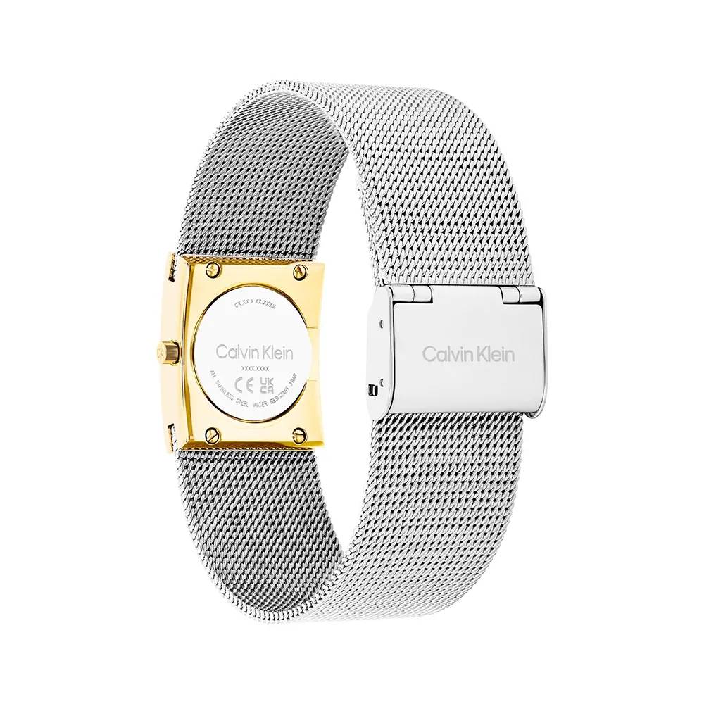 CALVIN KLEIN Ρολόι Pulse Δίχρωμο Ασημί & Χρυσό Ανοξείδωτο Ατσάλι 25100139