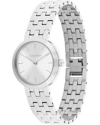 CALVIN KLEIN Ρολόι Forme Ασημί Ανοξείδωτο Ατσάλι 25100186 