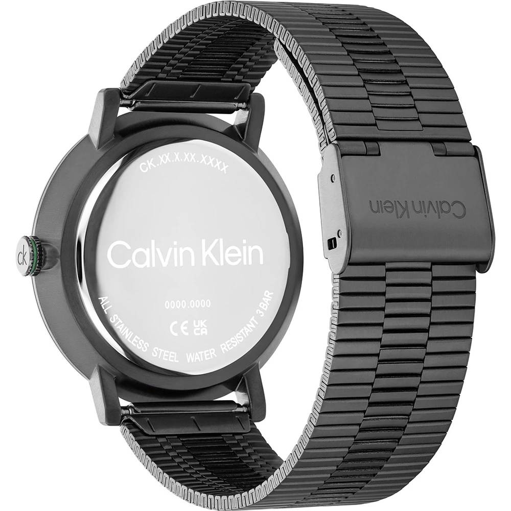 CALVIN KLEIN Real Ρολόι Ανθρακί Ανοξείδωτο Ατσάλι 25200551 