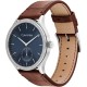 CALVIN KLEIN Tailored Ρολόι Καφέ Δερμάτινο λουράκι 25200552 